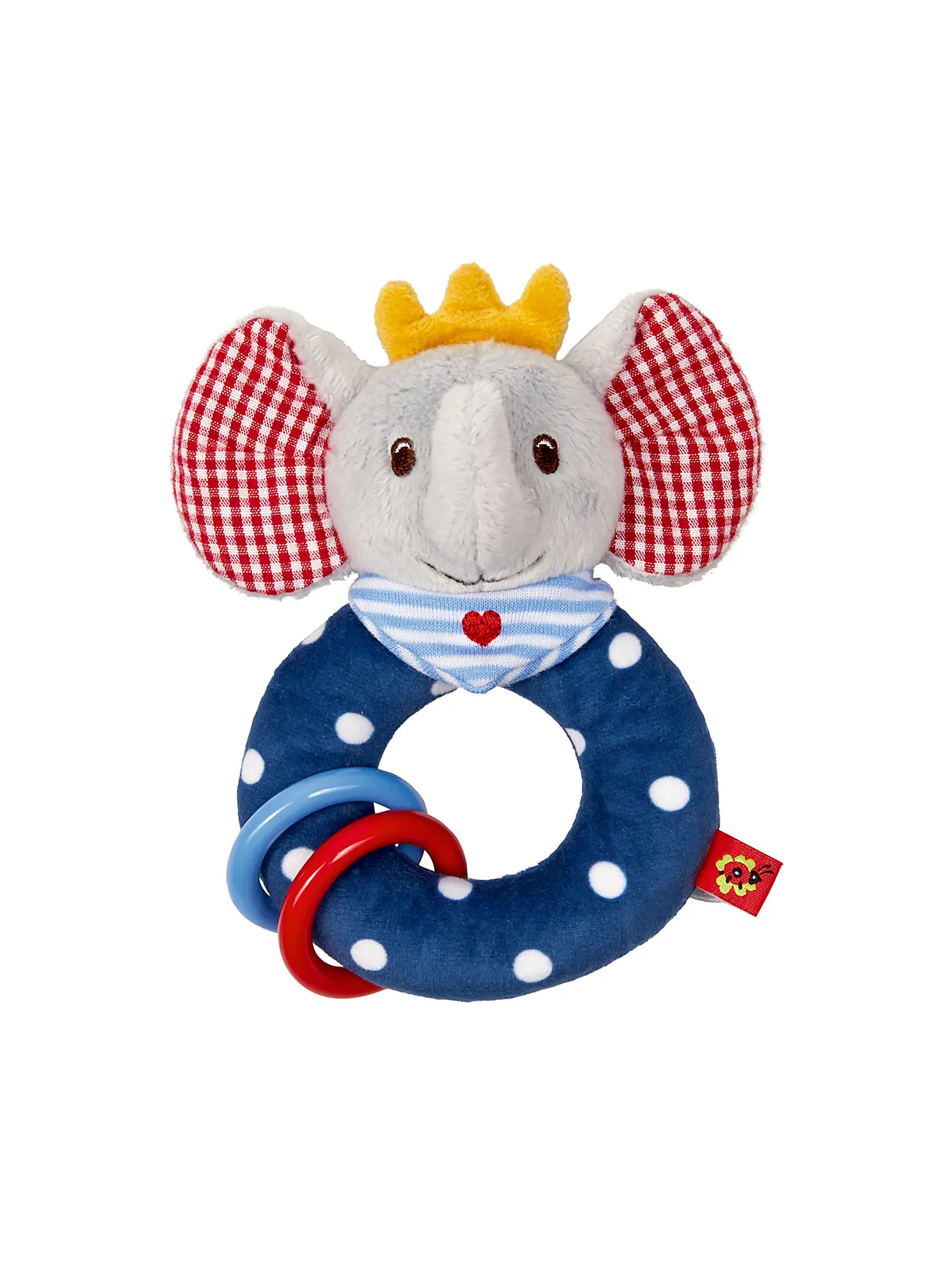 BABY GLÜCK | Ringrassel mit Klapperringen Elefant BabyGlück | 